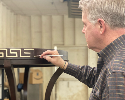NC Furniture Manufacturer Sherrill Furniture Factory Custom Hand Painting